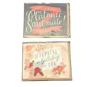 2 Happy Birthday‎ Cards Emily McDowell Studio Greeting Cards Soulmate Floral